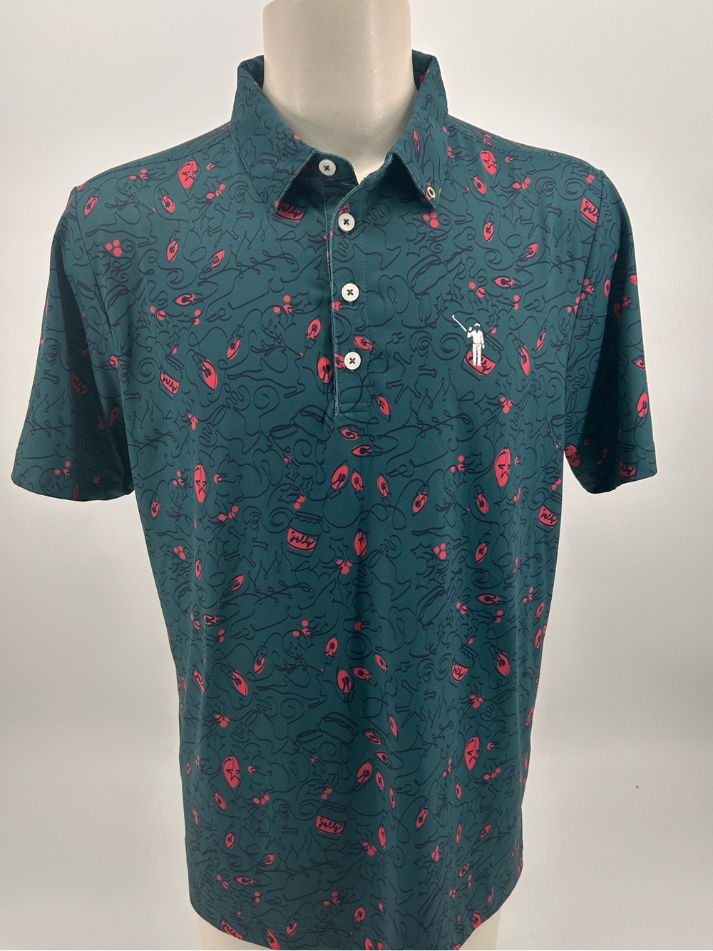 Men’s William Murphy Golf Polo Jelly Size large green